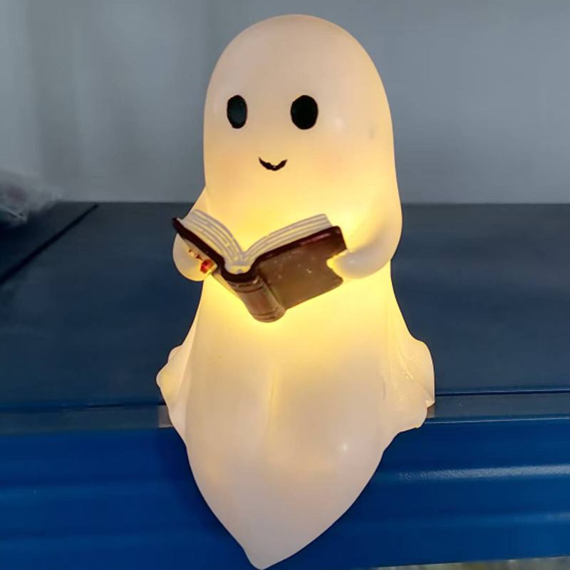 Resin Art Book - Lampu Baca Hantu Lucu Baru Lampu