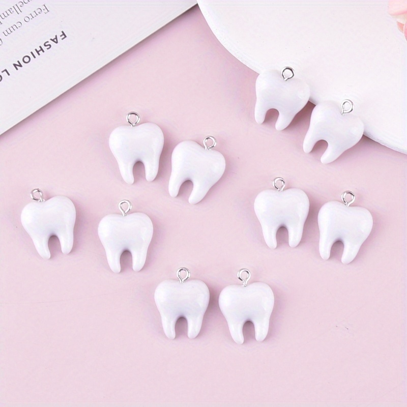 Resin Art Earrings - 10 Buah Liontin Resin Gigi Lucu,