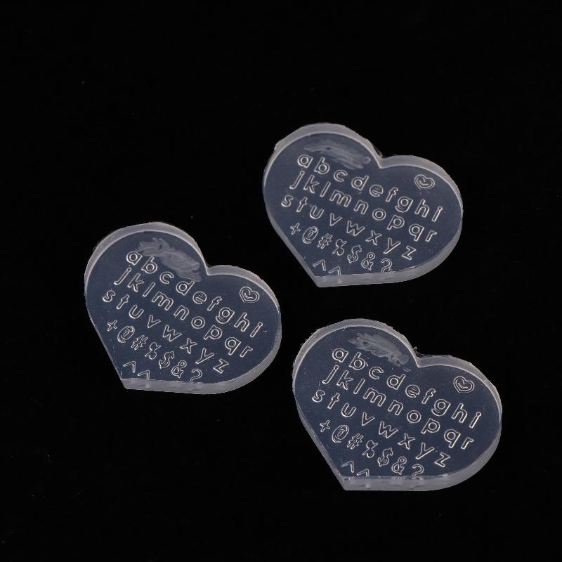 Resin Art Earrings Design - 1 Buah Cetakan Silikon Desain Huruf