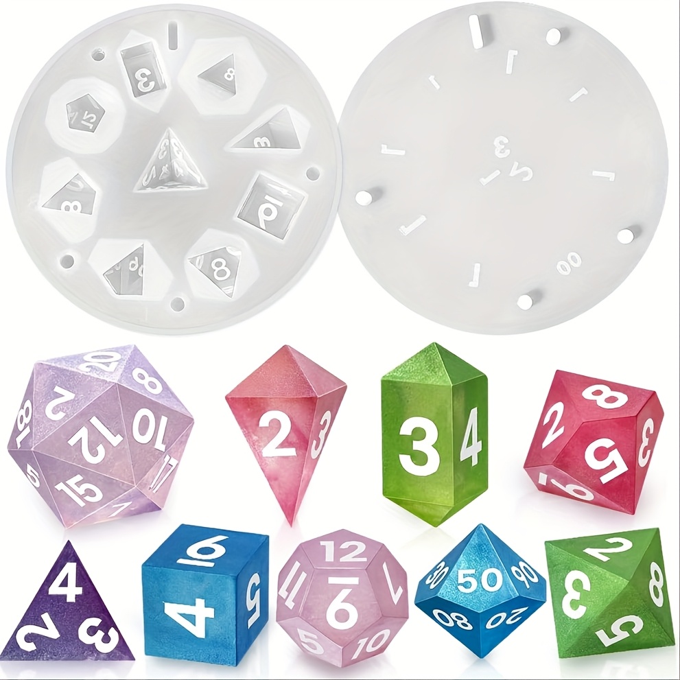 Resin Art Guide - 1 set cetakan resin silikon, cetakan