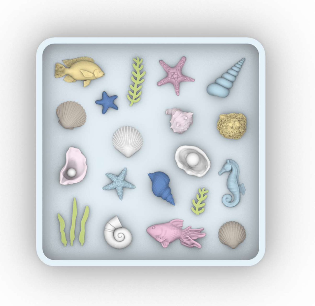 Resin Art Guide - Aksesori Laut 3D Cetakan Resin Cetakan