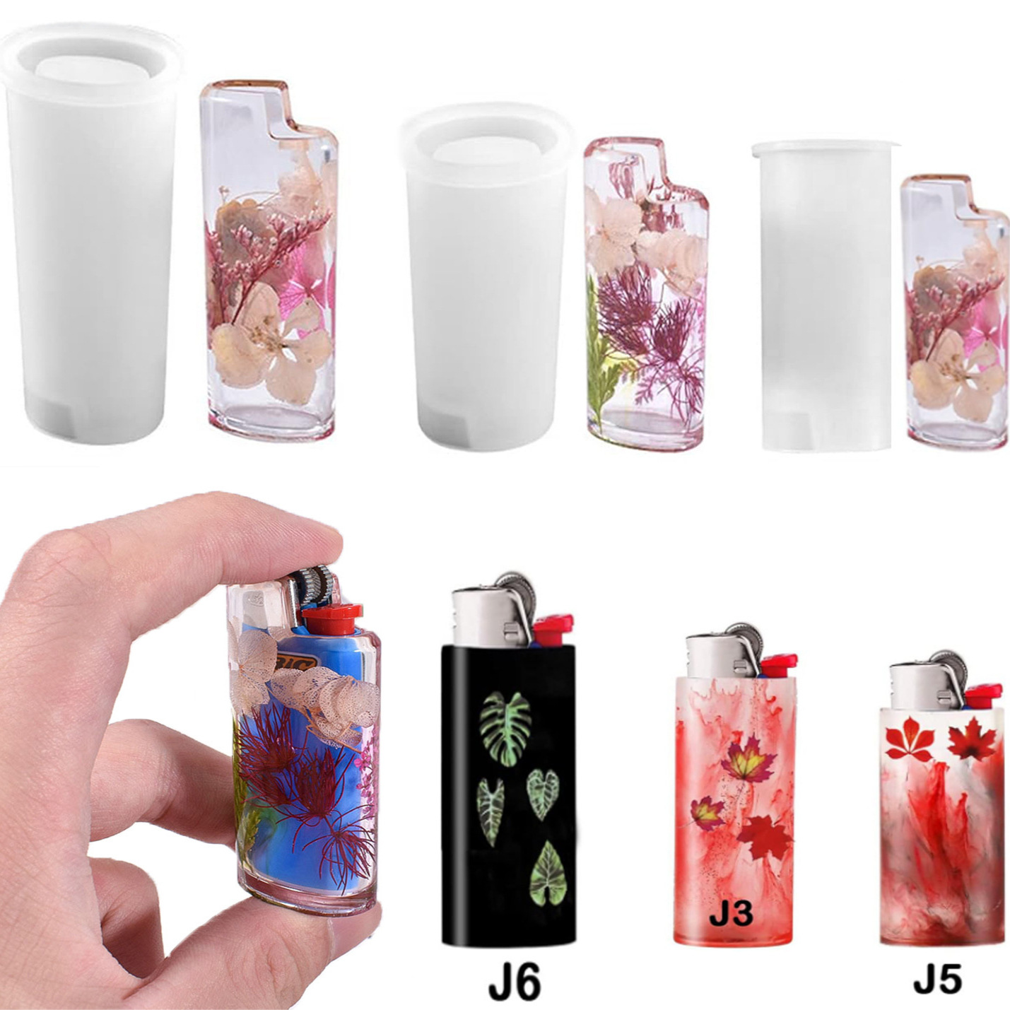Resin Art Guide - Cetakan Resin Silikon Penutup Pemantik DIY,