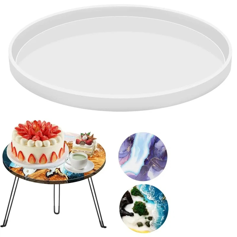 Resin Art Table - Cetakan Resin Meja Epoxy Bulat, Cetakan