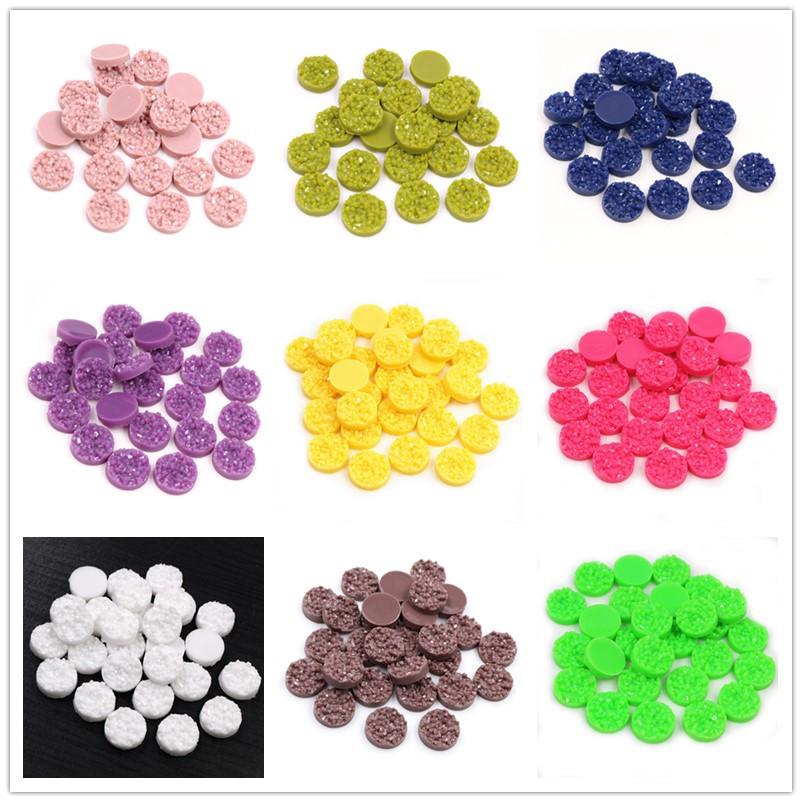 Resin Art For Sale - 40 Buah Resin Druzy Cabochons Kubah