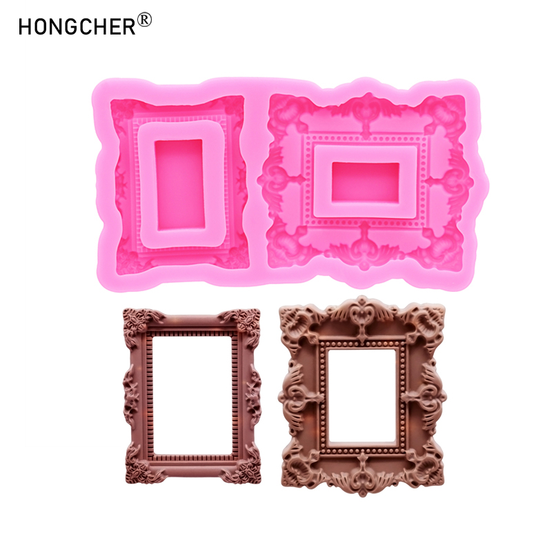 Resin Art Guide - Cetakan Silikon Dekorasi Kue Cokelat Bingkai