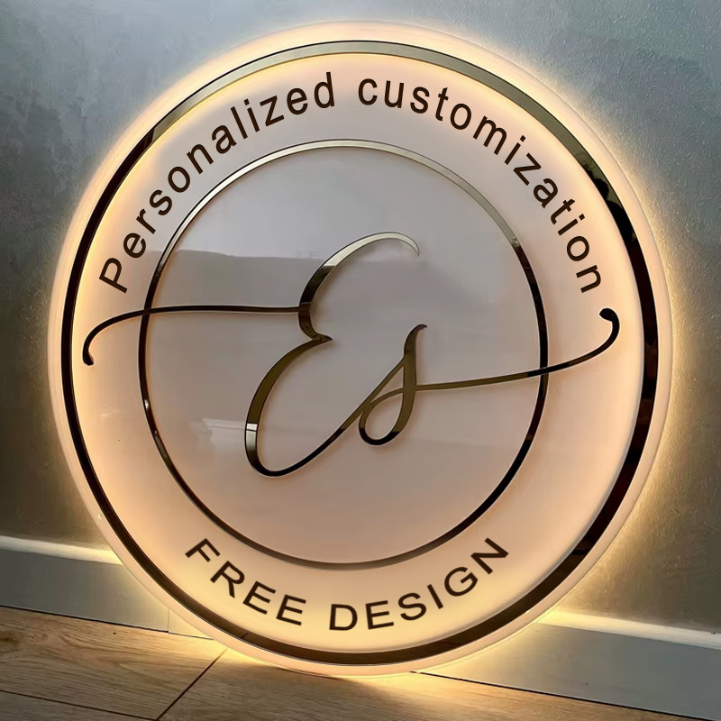 Resin Art Logo - Logo Bisnis Akrilik Kustom Lampu Neon