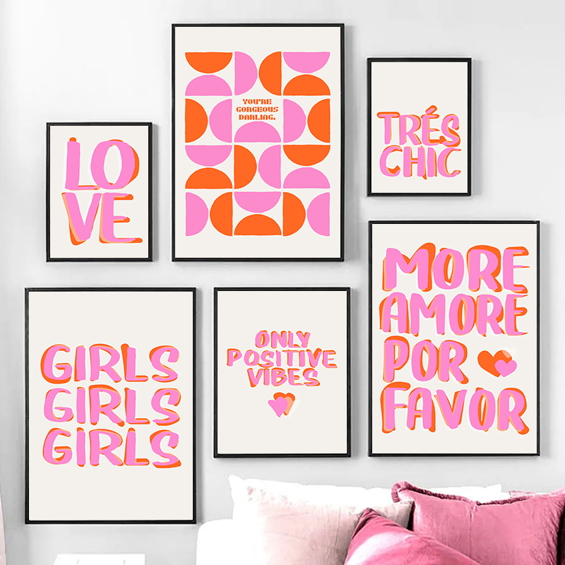Resin Art Quotes - Poster Kutipan Inspiratif Pink Nordic Only
