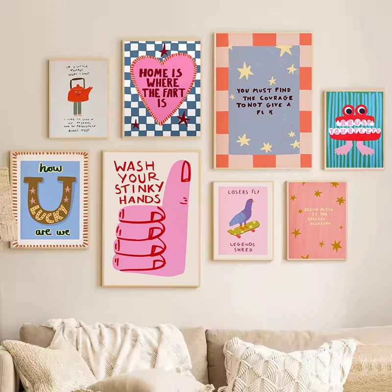 Resin Art Quotes - Slogan Rumah Lucu Berwarna-warni Kutipan Mental