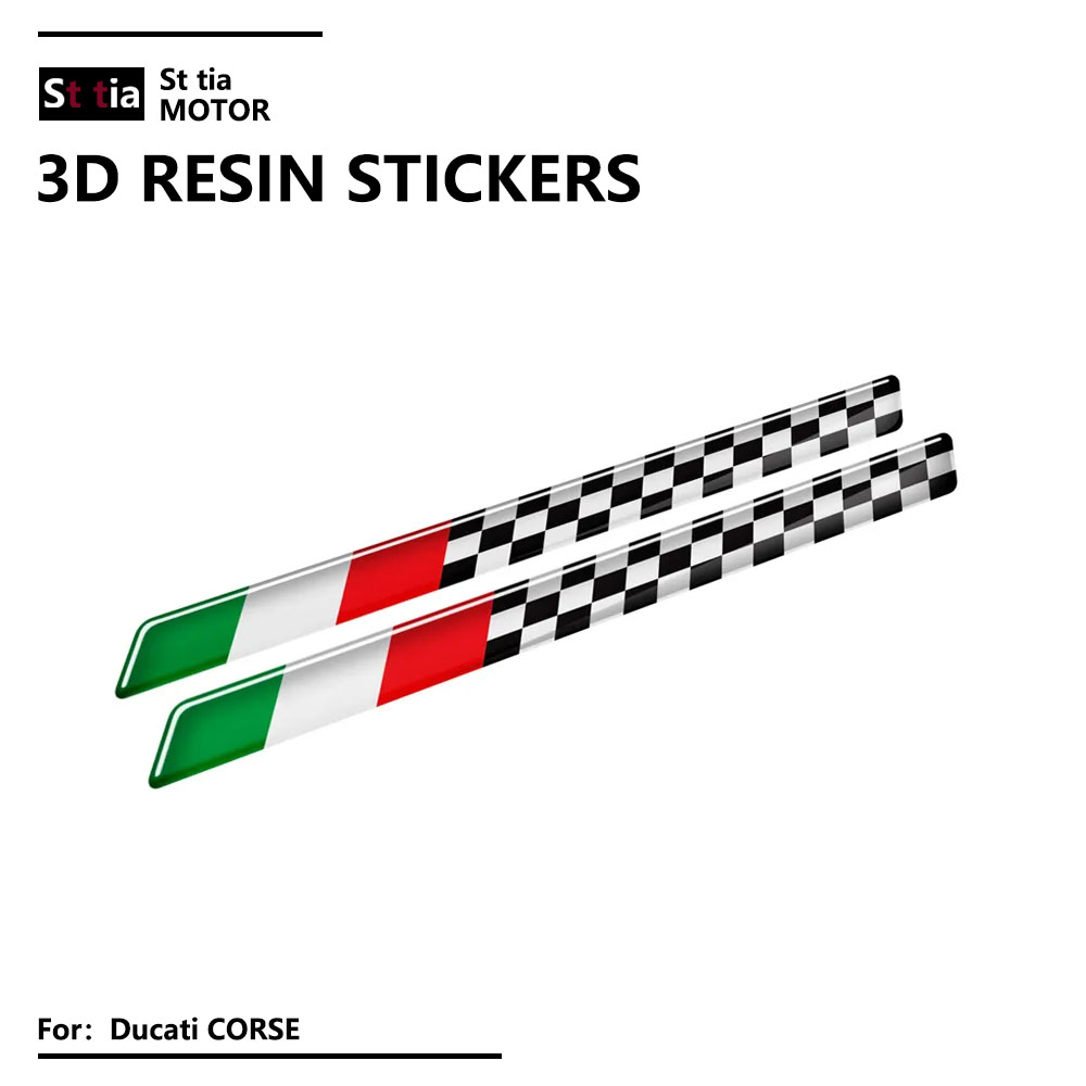 Resin Art Logo - Stiker bendera reflektif Resin 3D helm