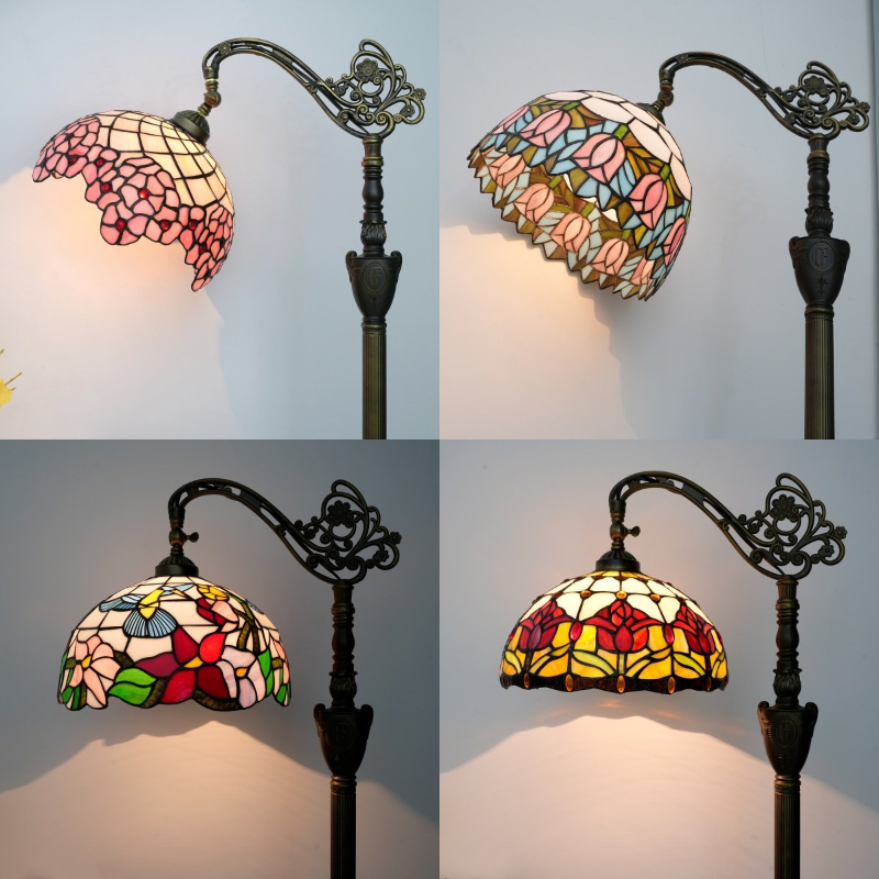 Resin Art In Floor - Lampu Lantai Tiffany Dekorasi Seni Bunga