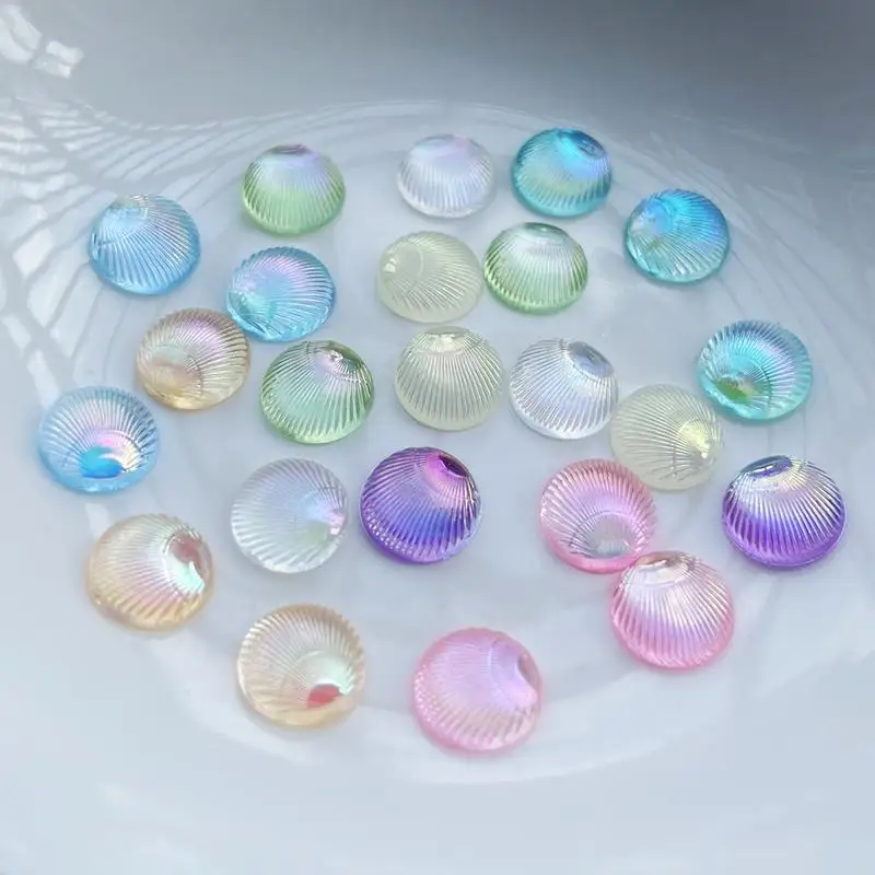 Resin Art Earrings Design - 100 Buah Cangkang Melingkar 3d Perhiasan