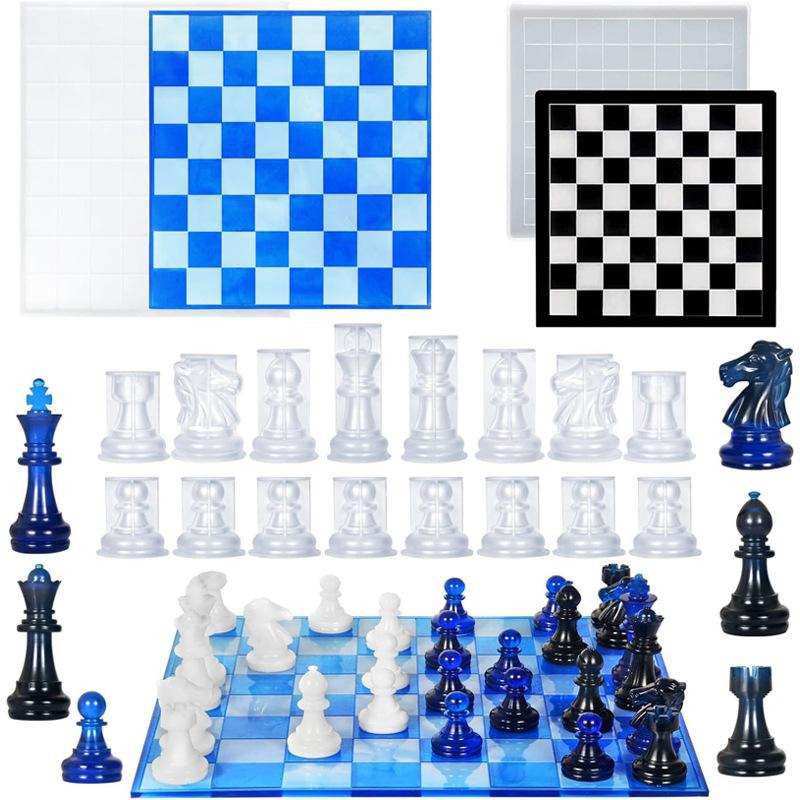 Cetakan Set Catur Resin dengan - Resin Art Table ulasan dan harga
