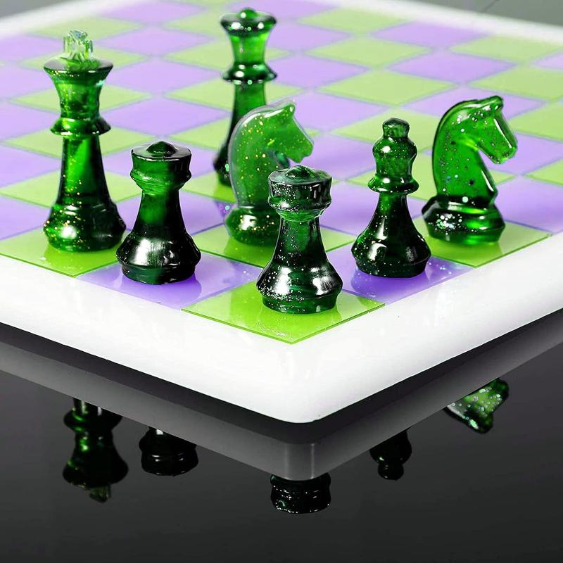 Cetakan Set Catur Resin dengan - Resin Art Table ulasan dan harga