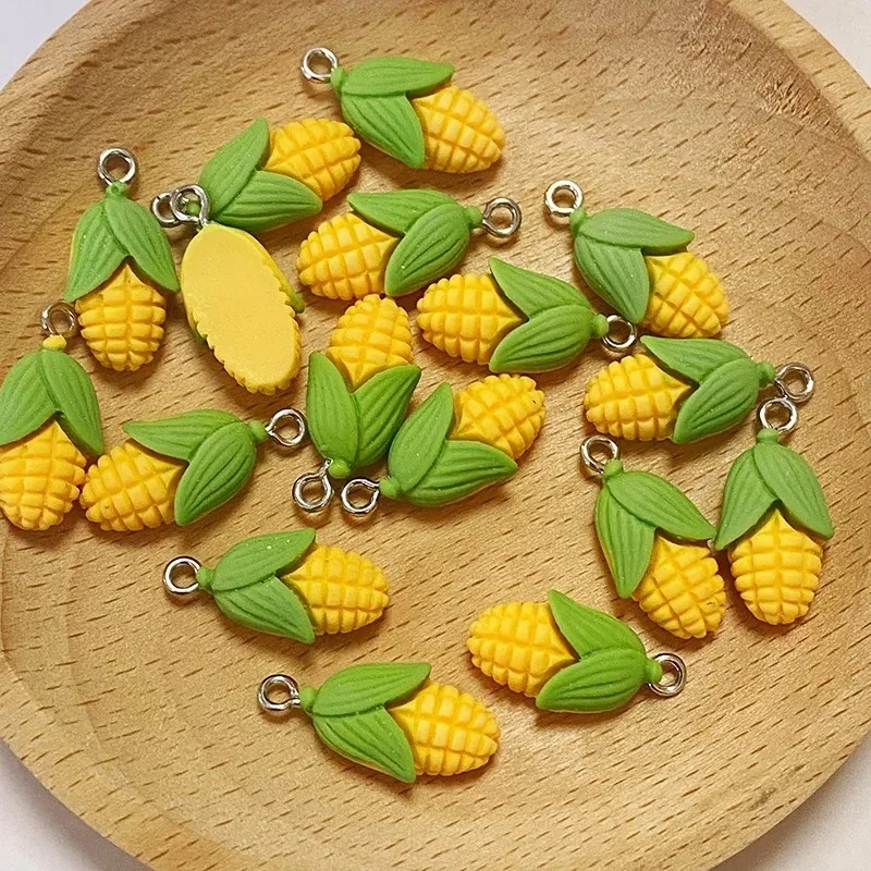 20 Buah Liontin Resin Sayuran  - Resin Art Earrings ulasan dan harga