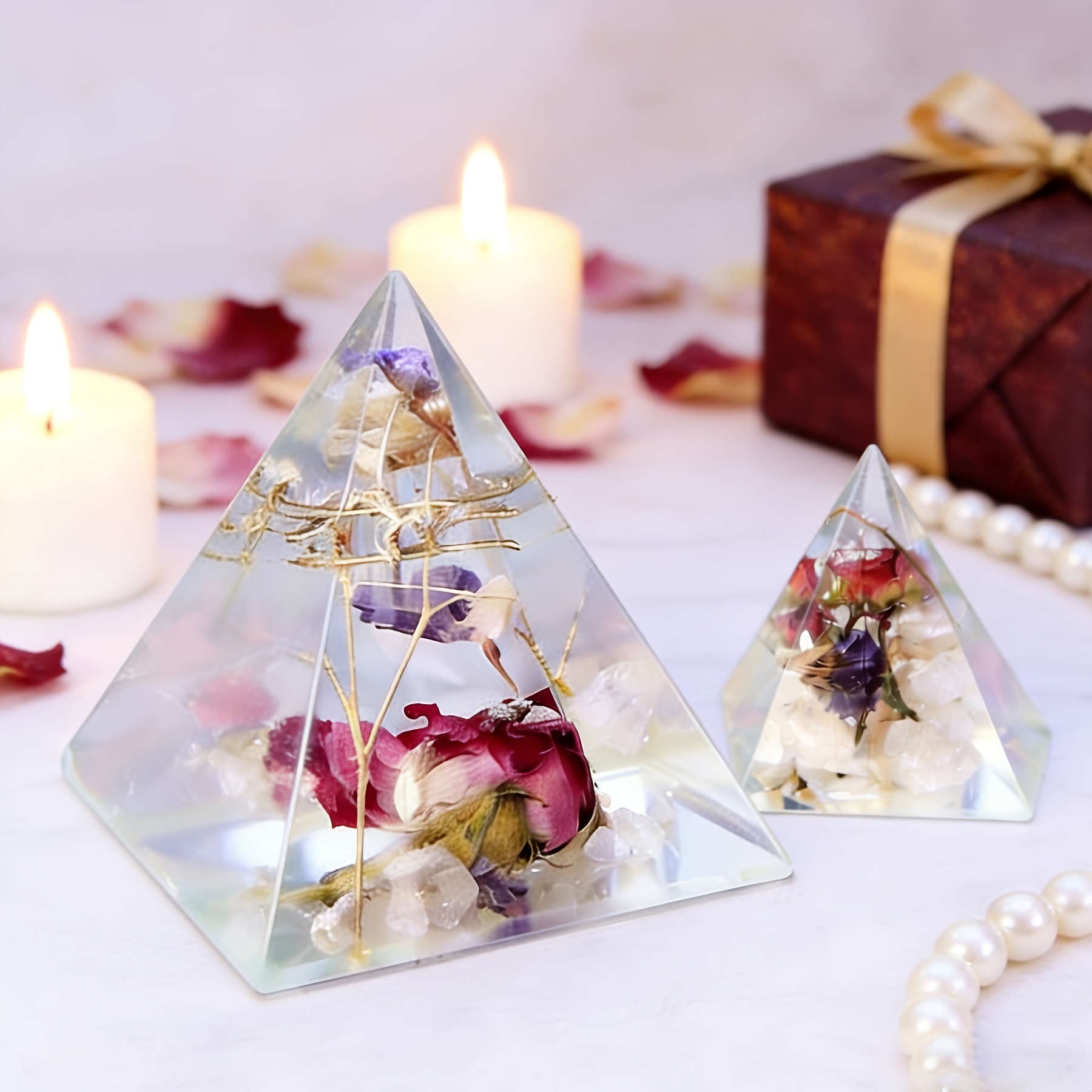 5 Buah - Cetakan Resin Piramid - Resin Art Guide ulasan dan harga