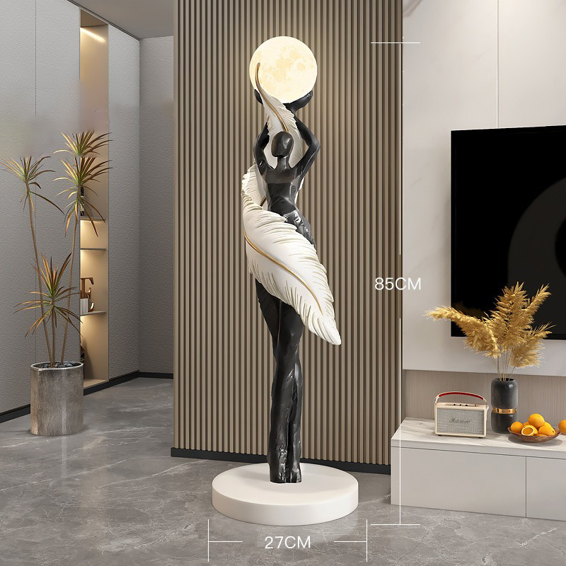 Lampu Lantai Resin Angel Mewah - Resin Art In Floor ulasan dan harga