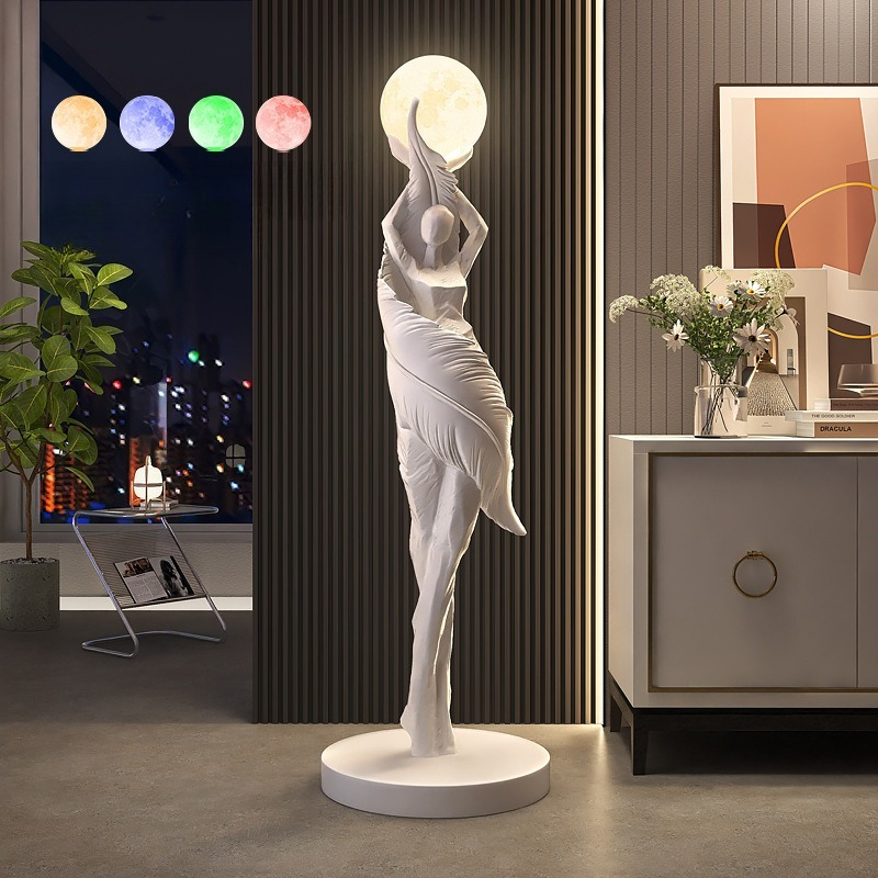 Lampu Lantai Resin Angel Mewah - Resin Art In Floor ulasan dan harga
