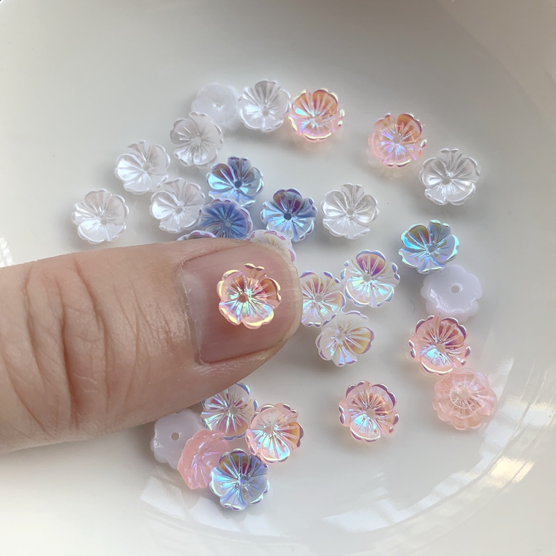Anting Bunga 8Mm Aksesori Perh - Resin Art Earrings Design ulasan dan harga