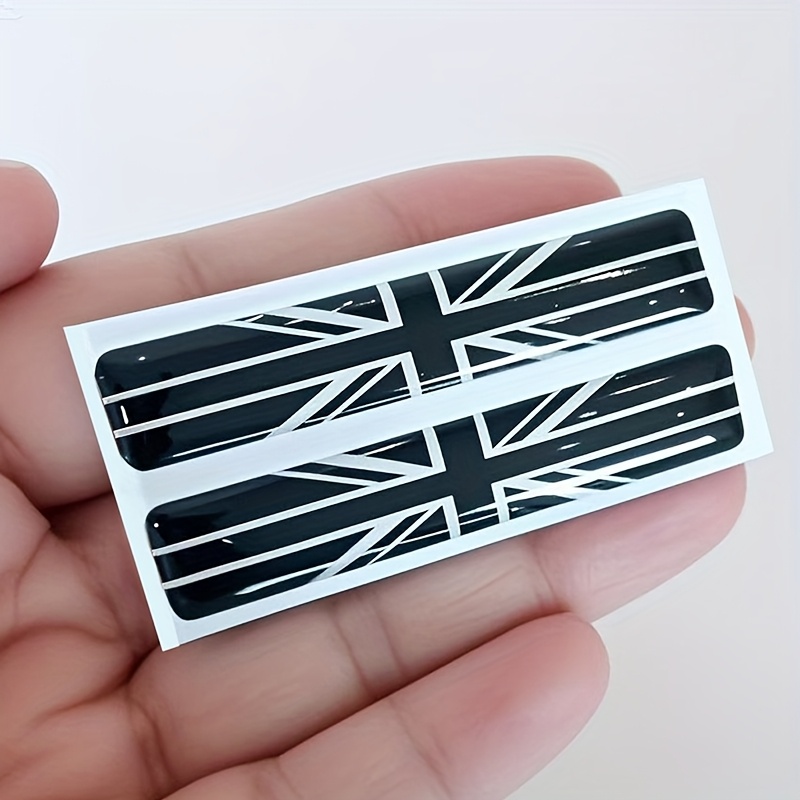 2 Buah Stiker Mobil Bendera In - Resin Art Logo ulasan dan harga