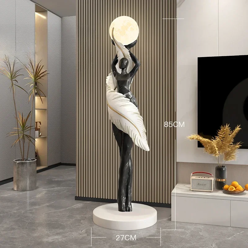 Patung Seni Gadis Berbulu Abst - Resin Art In Floor ulasan dan harga