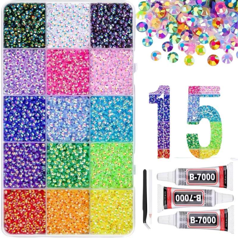 Kit Resin Jelly Rhinestone 15  - Resin Art Book ulasan dan harga