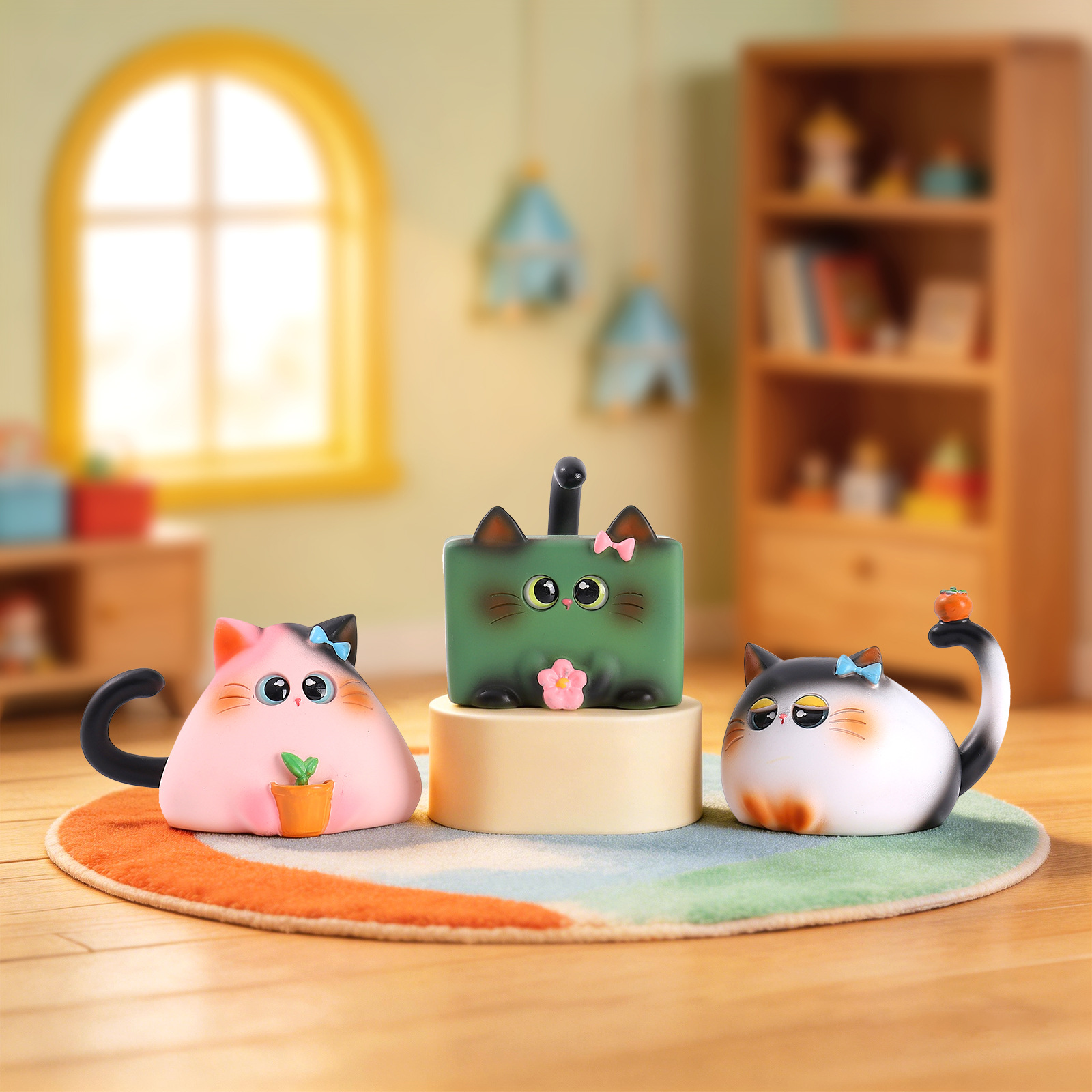 Figur Kucing Blind Box Resin K - Resin Art Table ulasan dan harga