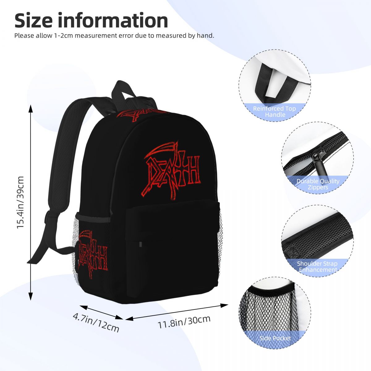 Ransel Logo Death Band Tas Buk - Resin Art Logo ulasan dan harga