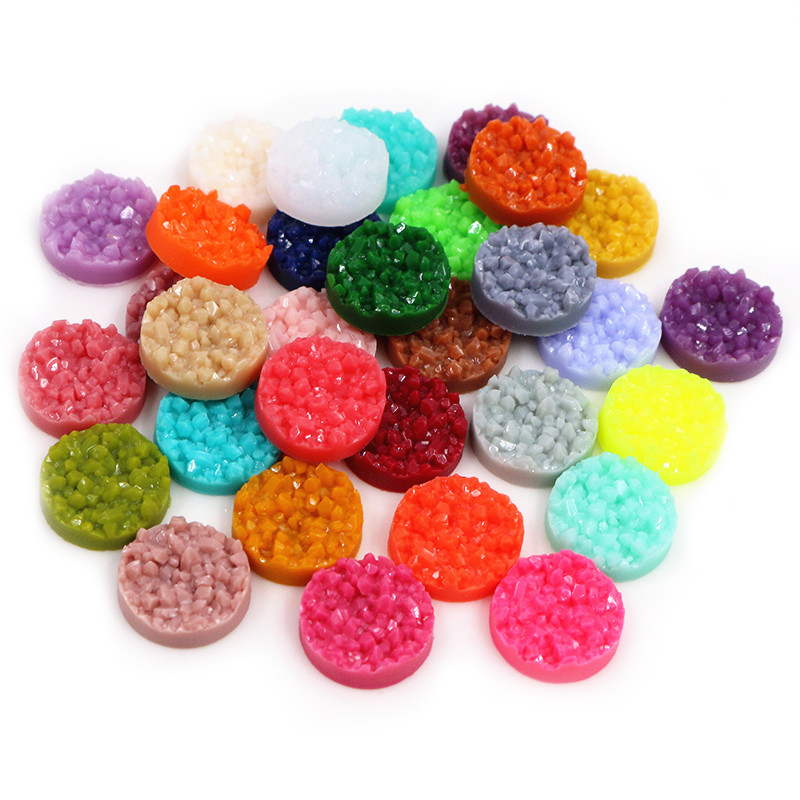 40 Buah Resin Druzy Cabochons  - Resin Art For Sale ulasan dan harga