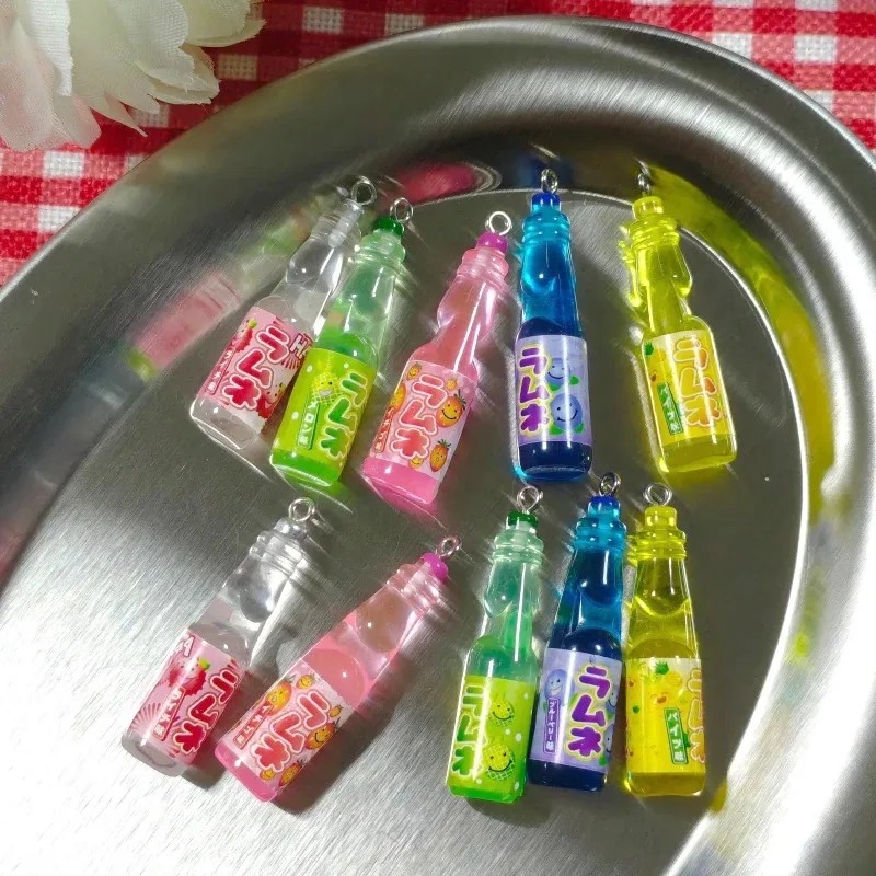 10 Buah Liontin Resin Botol So - Resin Art Earrings ulasan dan harga