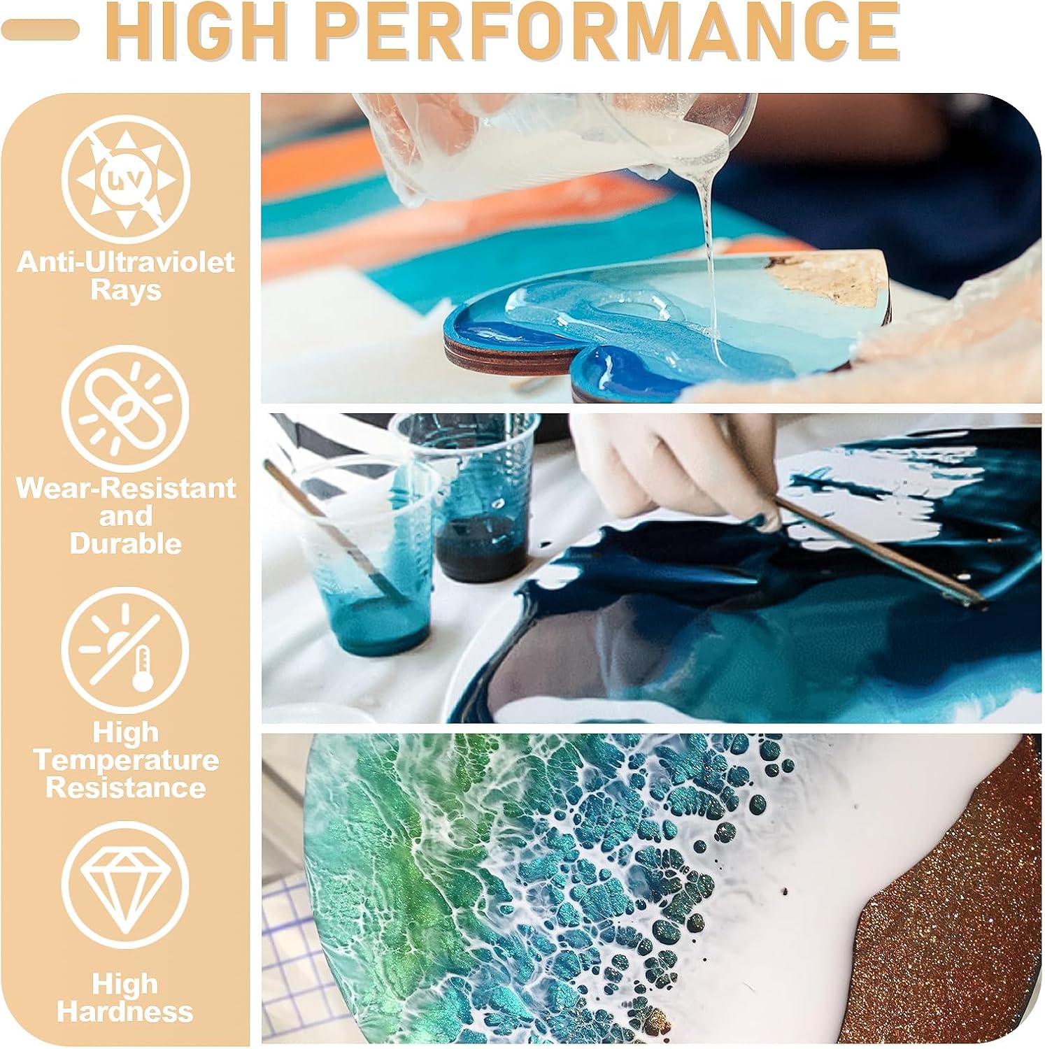 17.6oz/33.8oz Resin Epoksi AB  - Resin Art Table ulasan dan harga