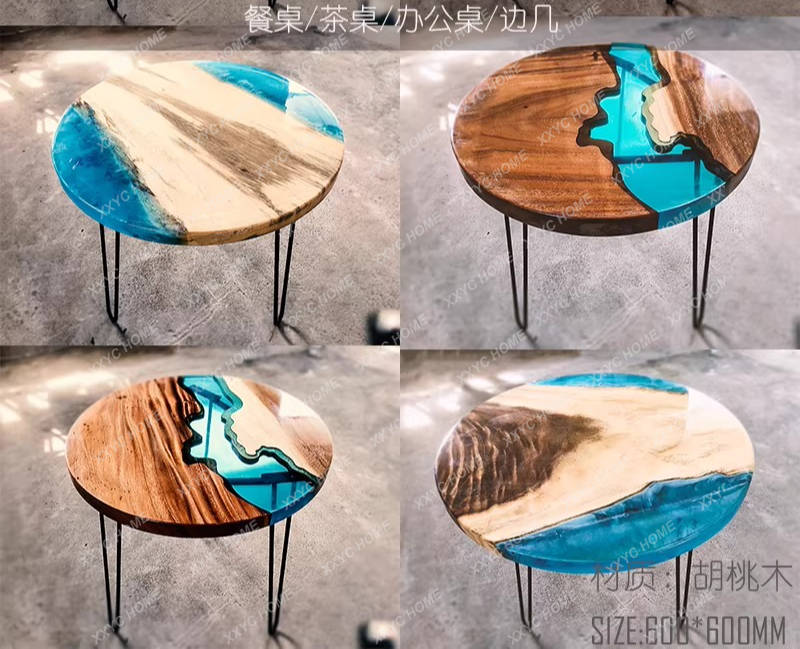 Meja makan seni kreatif resin  - Resin Art Table ulasan dan harga