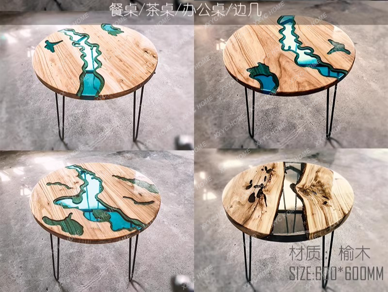 Meja makan seni kreatif resin  - Resin Art Table ulasan dan harga