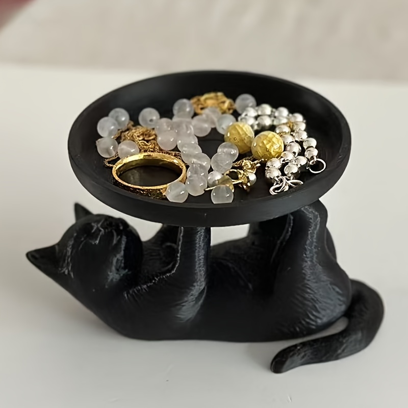 1Pc Patung Kucing Resin dengan - Resin Art Table ulasan dan harga
