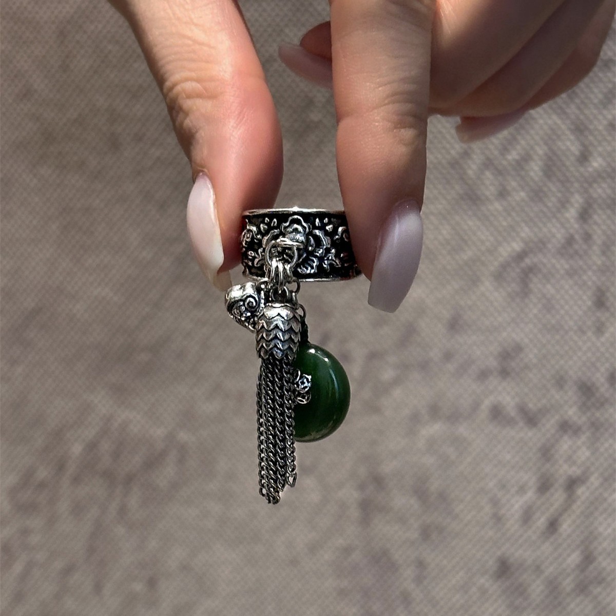 WJFH-ARTS Cincin Terbuka Rumba - Resin Art Ring Design ulasan dan harga