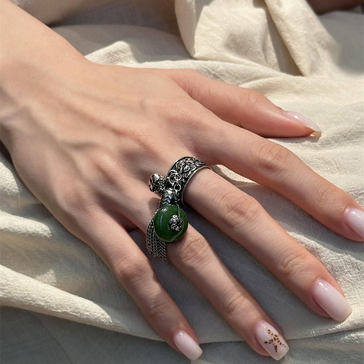 WJFH-ARTS Cincin Terbuka Rumba - Resin Art Ring Design ulasan dan harga