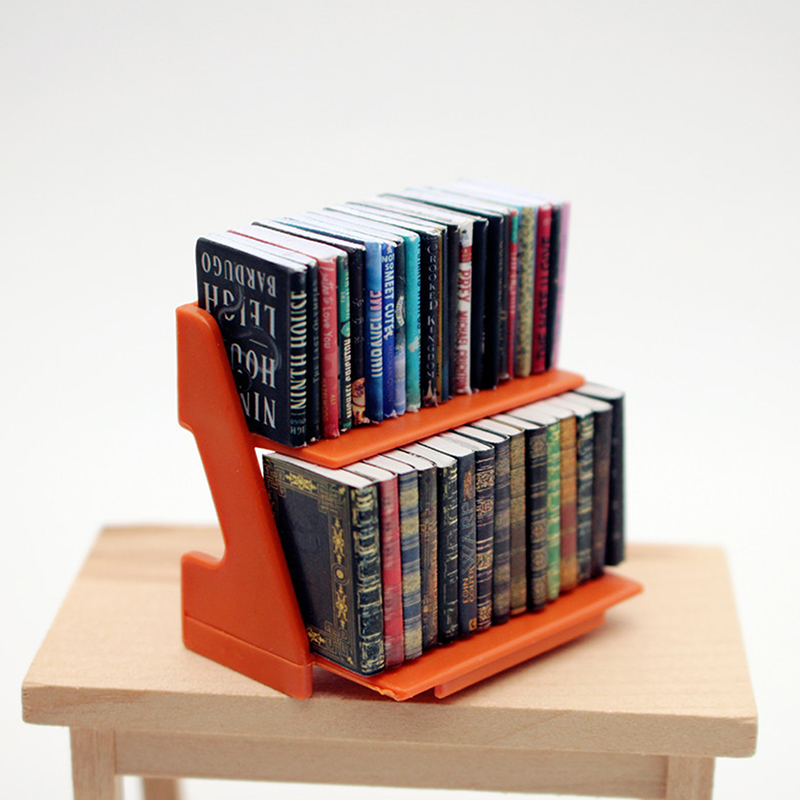 1:12 Simulasi Mini Buku Rak Bu - Resin Art Book ulasan dan harga