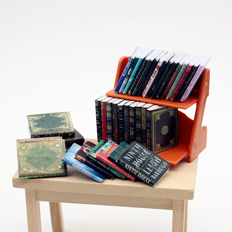 1:12 Simulasi Mini Buku Rak Bu - Resin Art Book ulasan dan harga