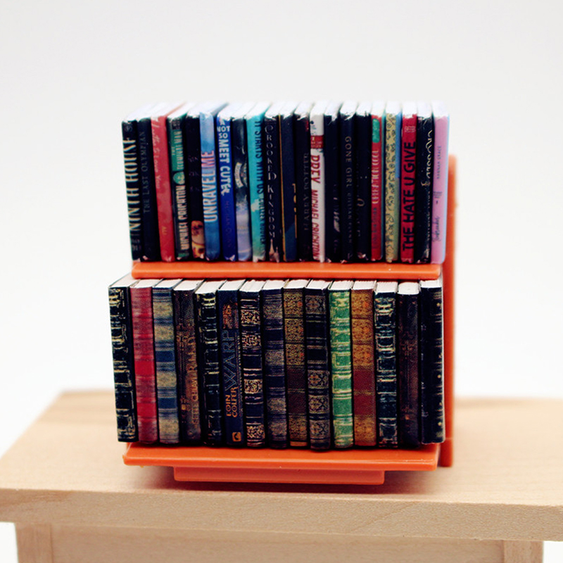 1:12 Simulasi Mini Buku Rak Bu - Resin Art Book ulasan dan harga