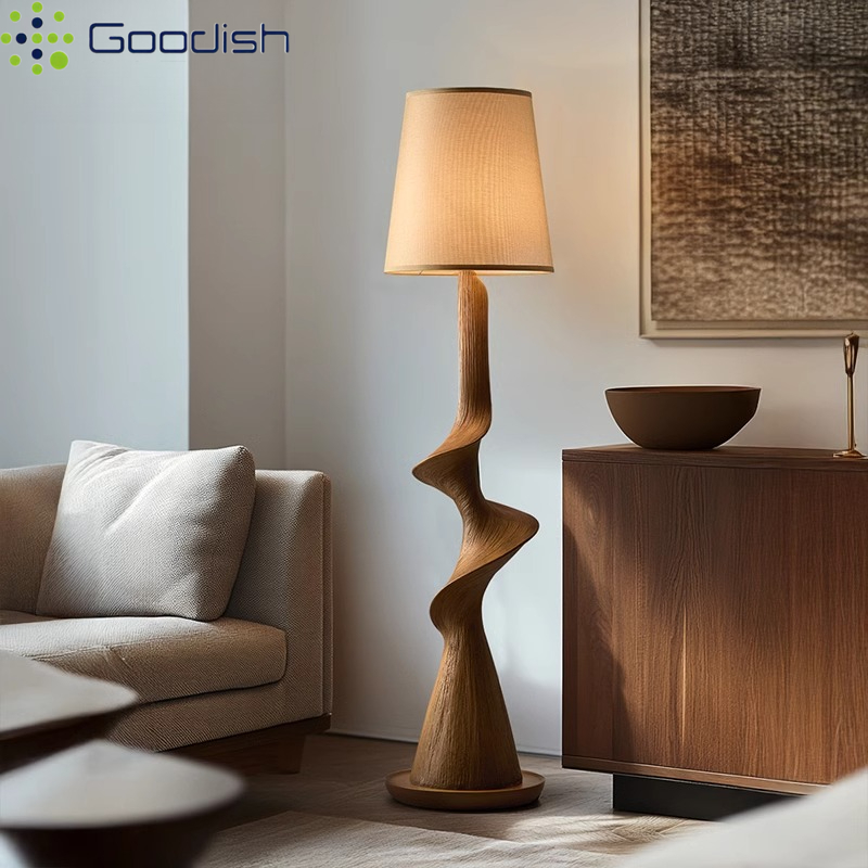 Lampu Lantai LED Kayu Lengkung - Resin Art In Floor ulasan dan harga