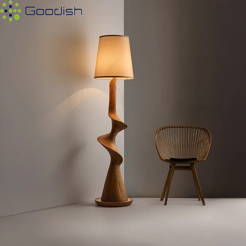 Lampu Lantai LED Kayu Lengkung - Resin Art In Floor ulasan dan harga