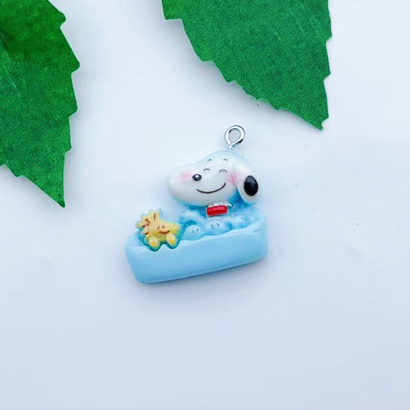 12 buah liontin anjing kartun  - Resin Art Earrings ulasan dan harga