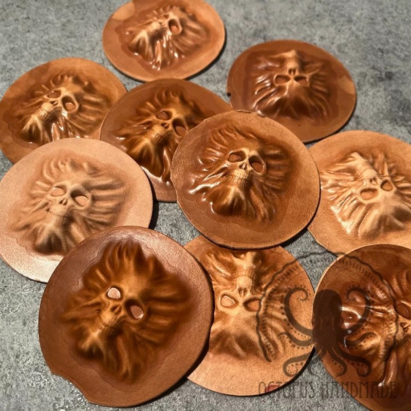 Cetakan Emboss Kulit Bentuk Te - Resin Art Logo ulasan dan harga