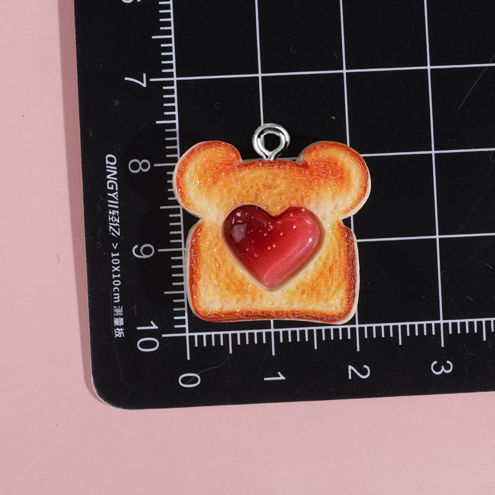 10pcs Resin Charms Bentuk Hati - Resin Art For Sale ulasan dan harga