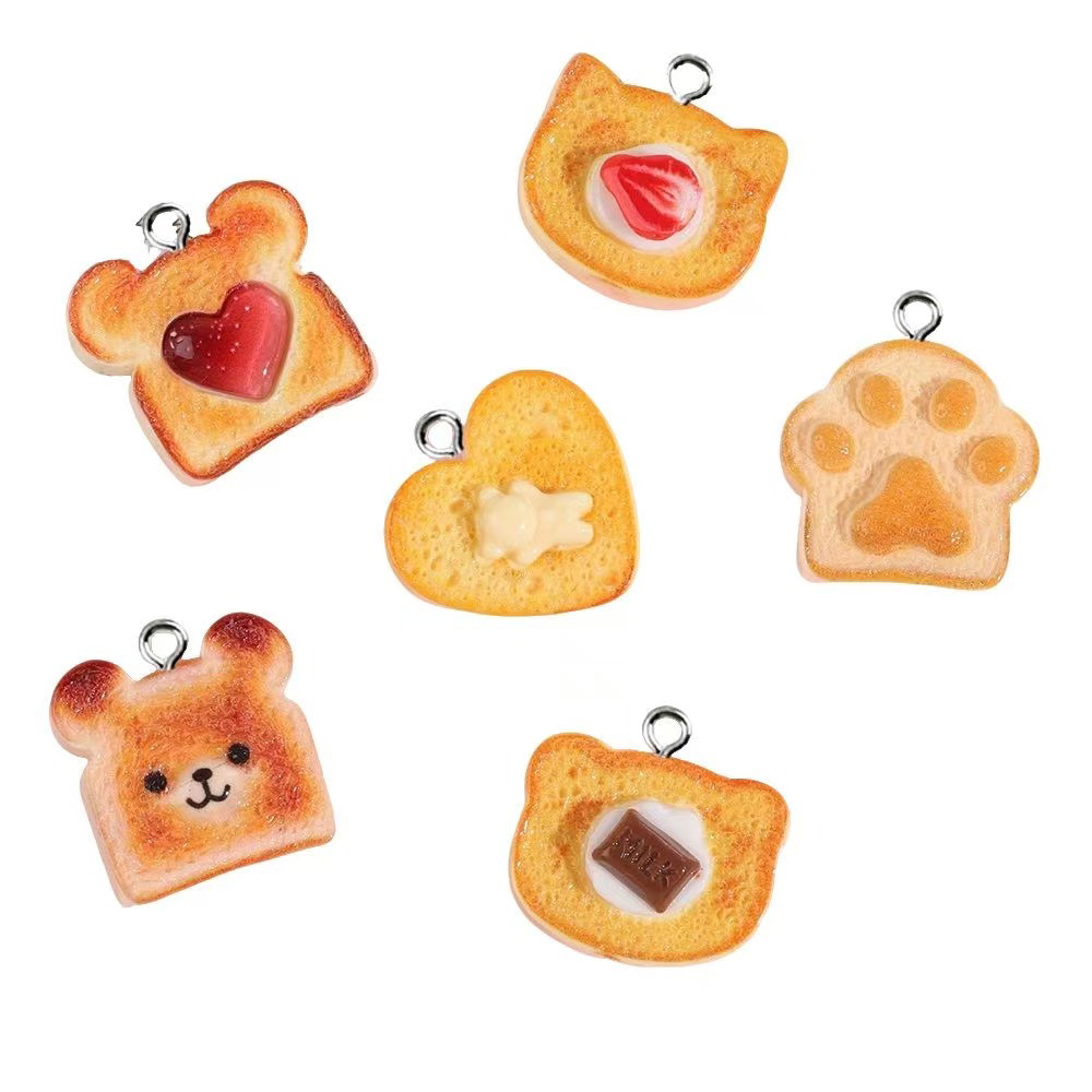 10pcs Resin Charms Bentuk Hati - Resin Art For Sale ulasan dan harga