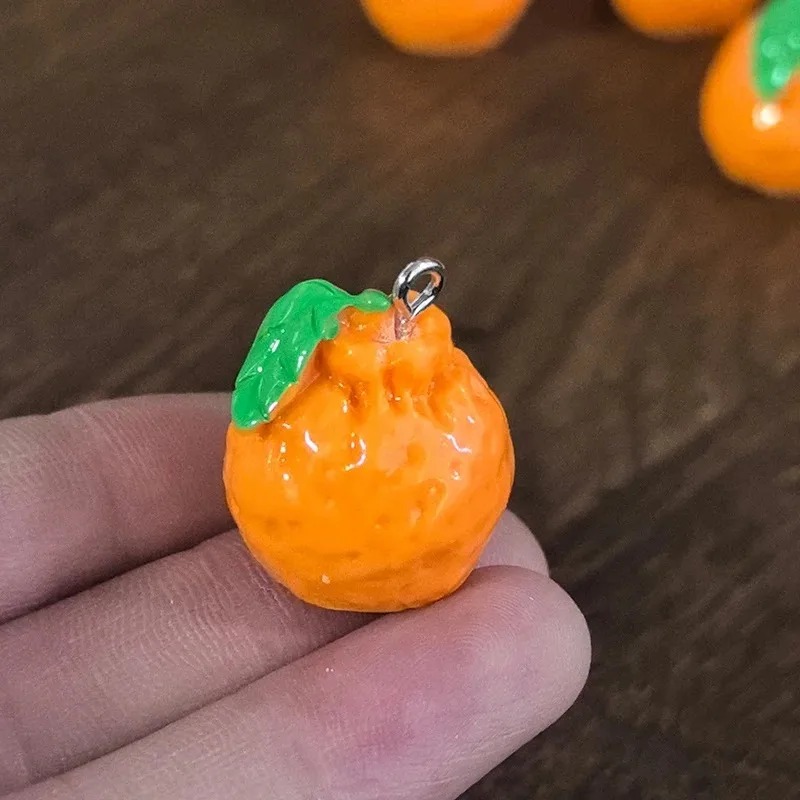 10 Buah Simulasi 3D Dekopon Or - Resin Art Earrings ulasan dan harga