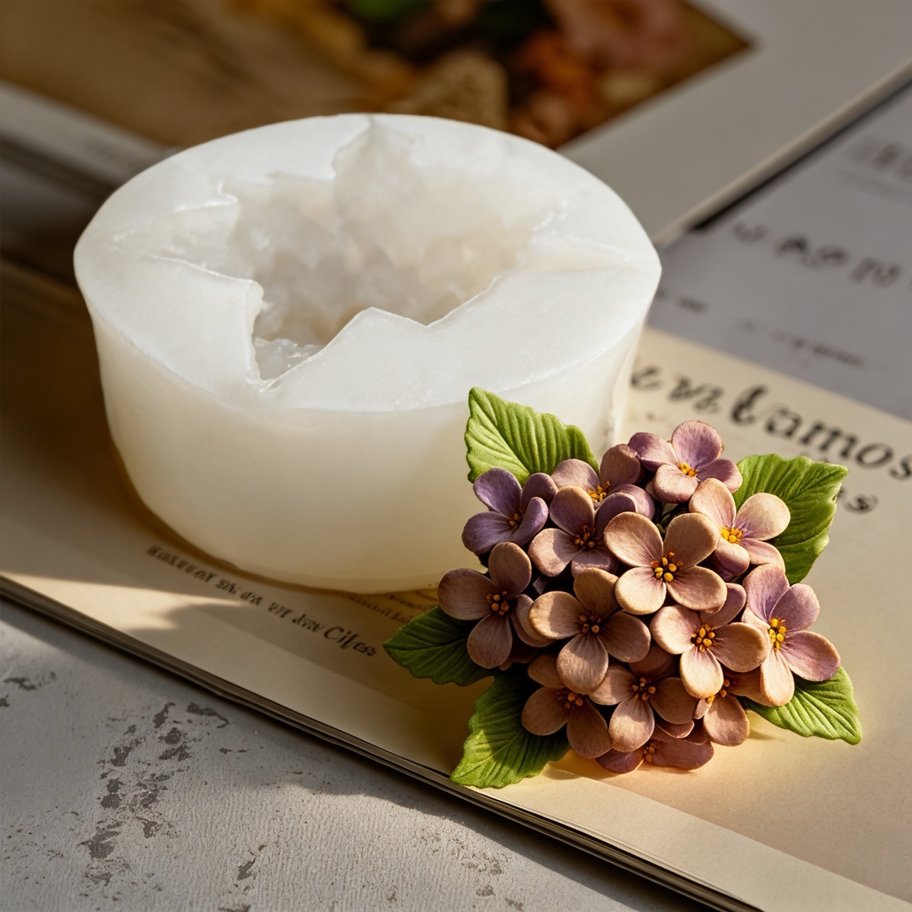 2 Buah Cetakan Silikon Bunga M - Resin Art For Wedding Gift ulasan dan harga