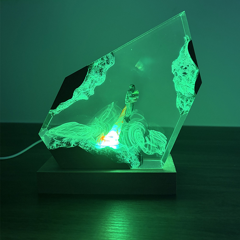 Lampu Meja Resin Figur Anime S - Resin Art Table ulasan dan harga