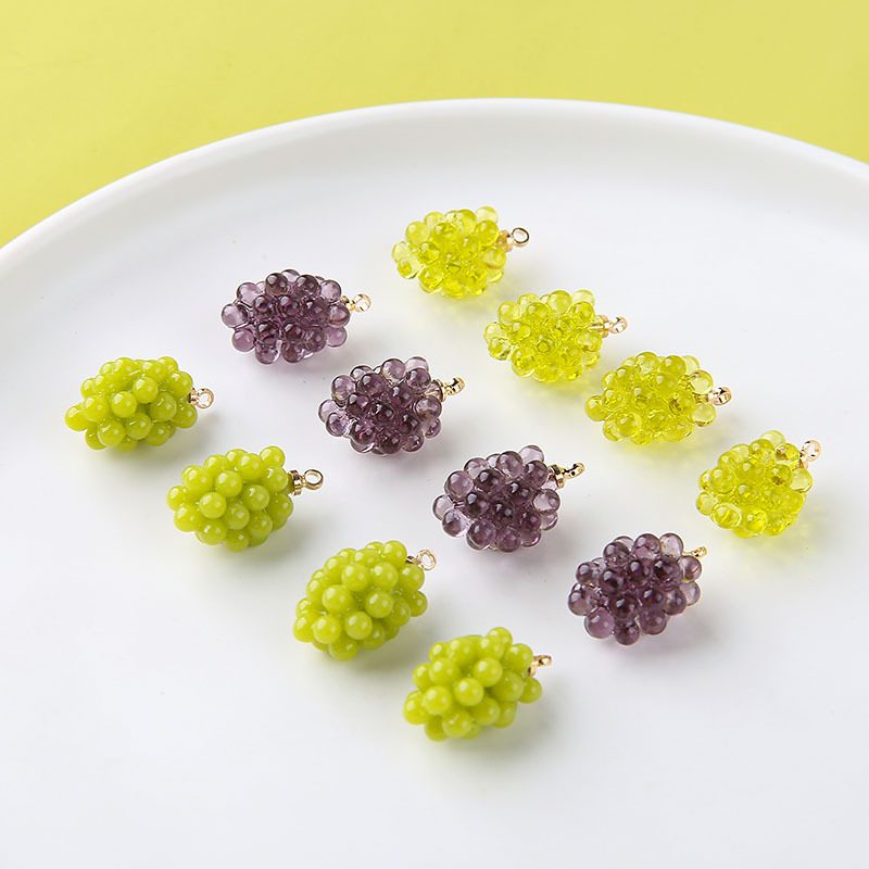 6 buah liontin resin berbentuk - Resin Art Earrings ulasan dan harga