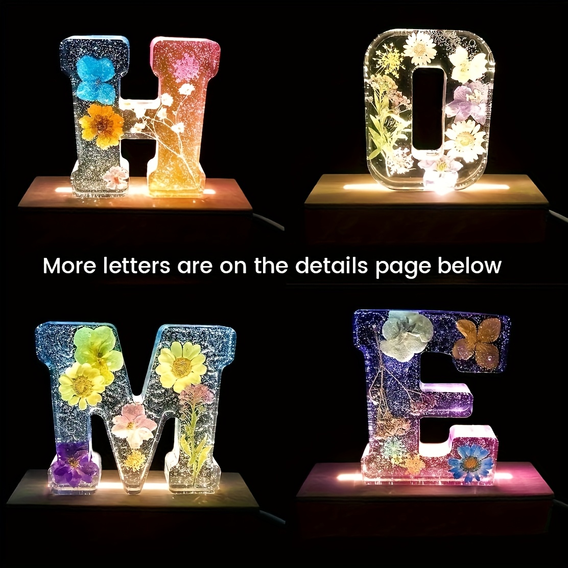 Cetakan Resin Huruf Besar 7-In - Resin Art Logo ulasan dan harga