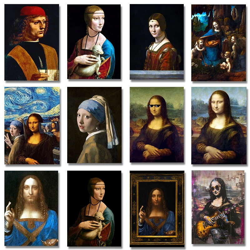 Karya Seni Terkenal Leonardo D - Resin Art Wall Decor ulasan dan harga